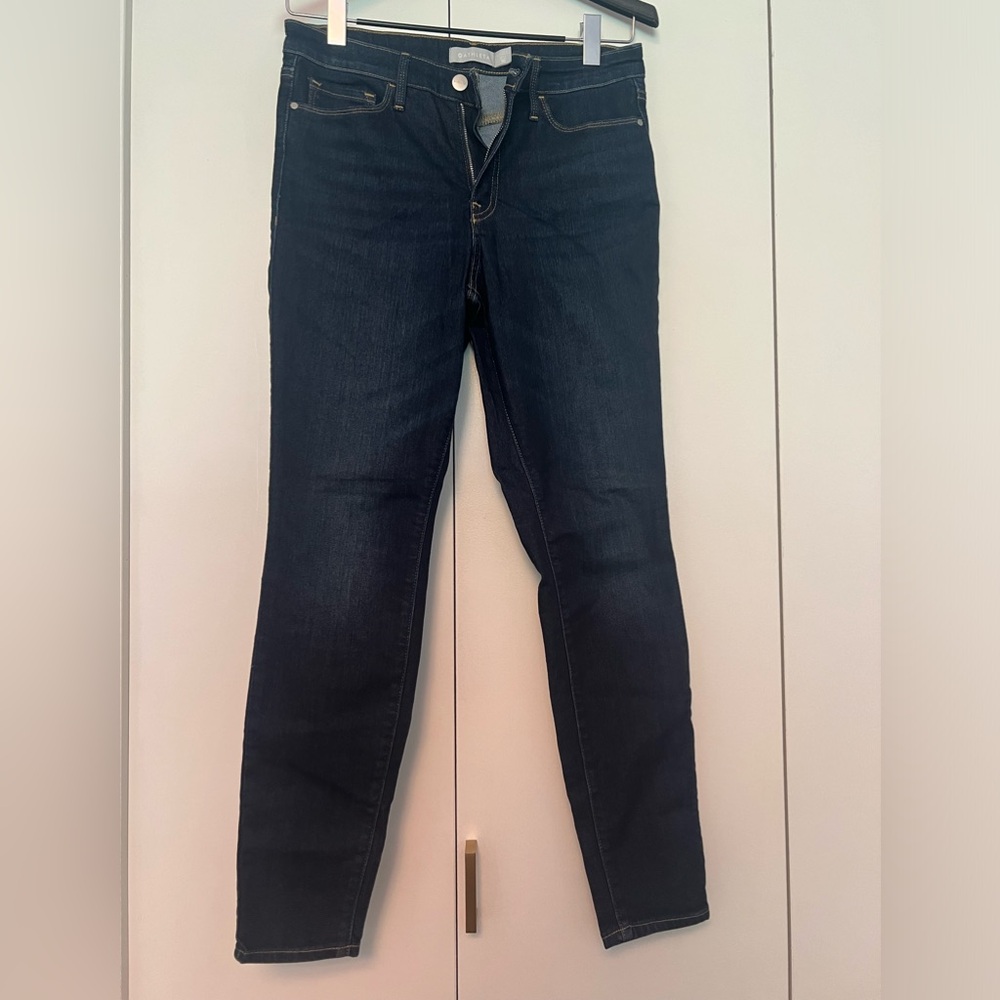 Athleta Sculptek Ultra Skinny Midnight Jeans High Rise Size 10